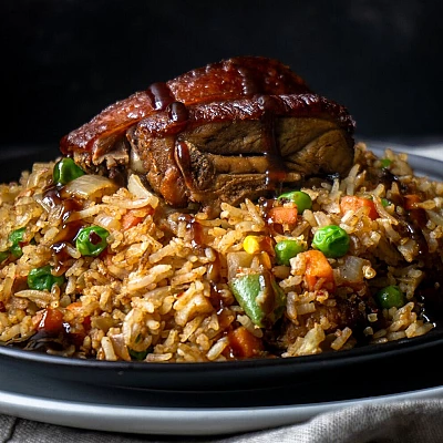 Peking roast  with rice